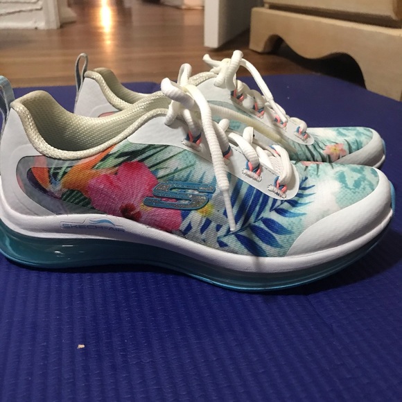 Sketchers Tropical Mesh Lace Air Sneakers - Picture 1 of 11